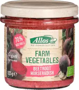 De Online Drogist Allos Groentepread Rode Biet Mierikswortel 135GR aanbieding