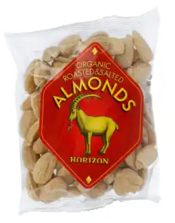 De Online Drogist Horizon Organic Roasted & Salted Almonds 100GR aanbieding