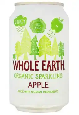 De Online Drogist Whole Earth Organic Sparkling Apple 330ML aanbieding