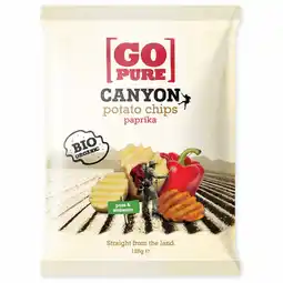De Online Drogist Go Pure Canyon Chips Paprika 125GR aanbieding
