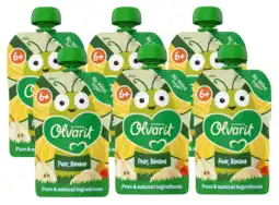 De Online Drogist Olvarit 6m+ Peer Banaan Knijpfruit 100GR aanbieding