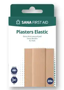 De Online Drogist Sana First Aid Elastisch Wondpleister 20ST aanbieding