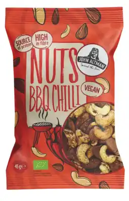 De Online Drogist John Altman Nuts BBQ Chilli 45GR aanbieding