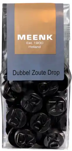De Online Drogist Meenk Dubbelzoute Drop 200GR aanbieding
