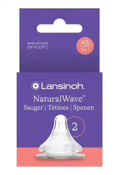 De Online Drogist Lansinoh Speen Natural Wave XS 2ST aanbieding