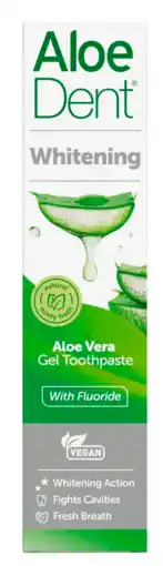 De Online Drogist Aloe Dent Whitening Aloe Vera Gel Tandpasta 100ML aanbieding