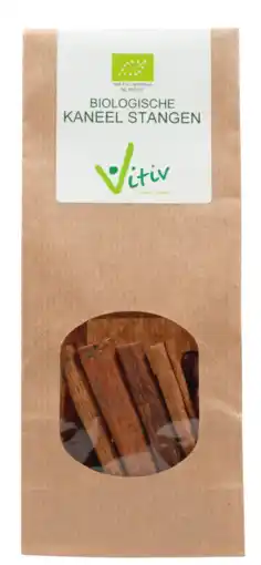 De Online Drogist Vitiv Biologische Kaneel Stangen 50GR aanbieding