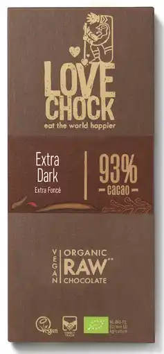 De Online Drogist Lovechock Extra Dark 93% 70GR aanbieding