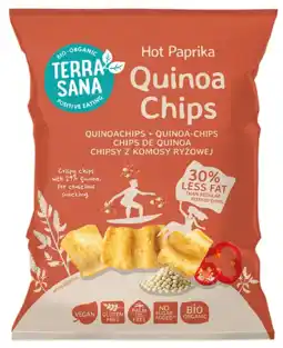 De Online Drogist TerraSana Hot Paprika Quinoa Chips 75GR aanbieding