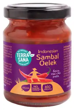 De Online Drogist TerraSana Indonesion Sambal Oelek 125GR aanbieding