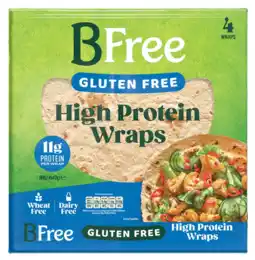 De Online Drogist BFree Gluten Free High Protein Wraps 4ST aanbieding