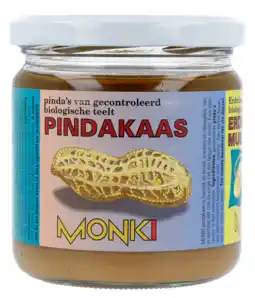 De Online Drogist Monki Pindakaas 330GR aanbieding