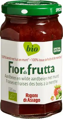 De Online Drogist Fiordifrutta Jam Aardbeien en Wilde Aarbeien met Munt 250GR aanbieding