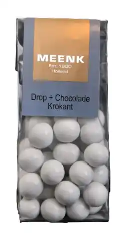 De Online Drogist Meenk Drop + Chocolade Krokant 150GR aanbieding