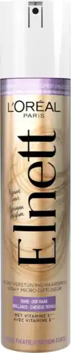 De Online Drogist L'Oréal Paris Elnett Haarspray Shine - Dof Haar 200ML aanbieding