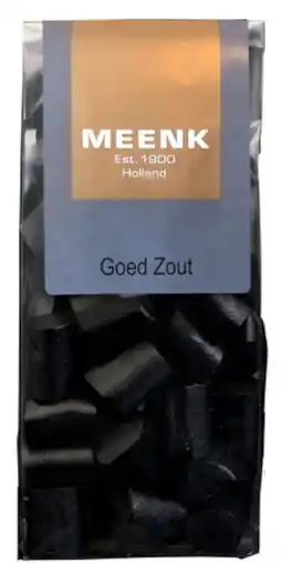 De Online Drogist Meenk Goed Zout Dropstaven 180GR aanbieding