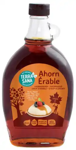 De Online Drogist TerraSana 100% Puur Ahornsiroop 500ML aanbieding