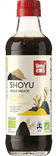De Online Drogist Lima Shoyu Soya Sauce Ginger Thai 250ML aanbieding
