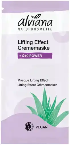 De Online Drogist Alviana Lifting Effect Crèmemasker +Q10 Power 15ML aanbieding
