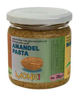De Online Drogist Monki Amandelpasta Zeezout 330GR aanbieding