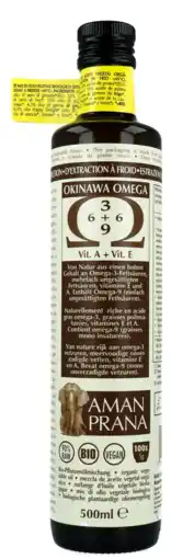 De Online Drogist Aman Prana Happy Delicht Okinawa Omega Olie 500ML aanbieding