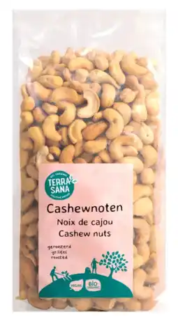 De Online Drogist TerraSana Cashewnoten Geroosterd 750GR aanbieding