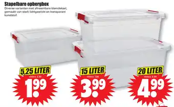 Dirk Stapelbare opbergbox aanbieding