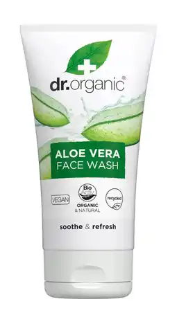 De Online Drogist Dr Organic Aloe Vera Face Wash 150ML aanbieding