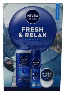De Online Drogist Nivea Men Fresh & Relax Skincare Kit 1ST aanbieding