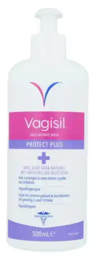 De Online Drogist Vagisil Protect Plus Intiem Wash 500ML aanbieding