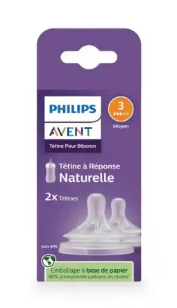 De Online Drogist Avent Natural Response Flesspeen Flow3 2ST aanbieding