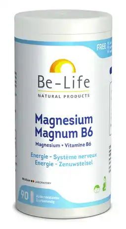 De Online Drogist Be-Life Magnesium Magnum B6 Capsules 90CP aanbieding