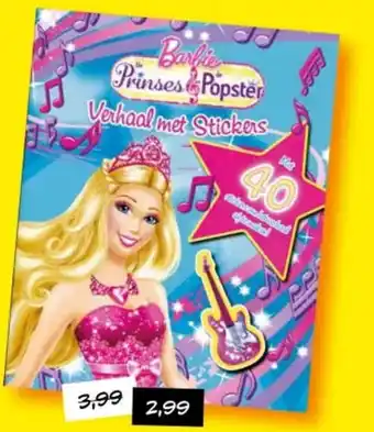 Barbie Prinses & Popster Verhaal met Stickers