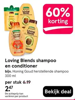 Etos Garnier Loving Blends shampoo en conditioner aanbieding
