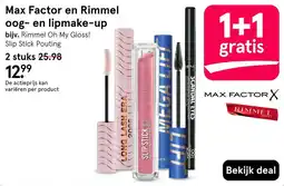Etos Max Factor en Rimmel oog- en lipmake-up aanbieding