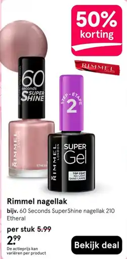Etos Rimmel nagellak aanbieding