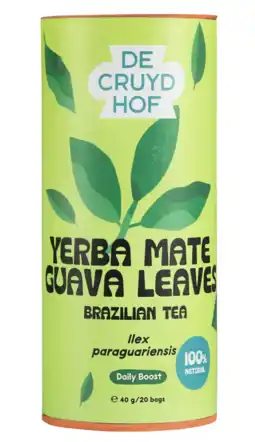 De Online Drogist Cruydhof Thee Yerba Mate Guava Leaves 20ST aanbieding
