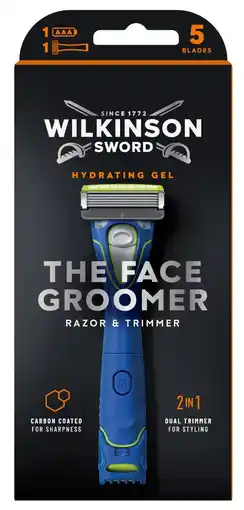 De Online Drogist Wilkinson The Face Groomer Razor & Trimmer 1ST aanbieding