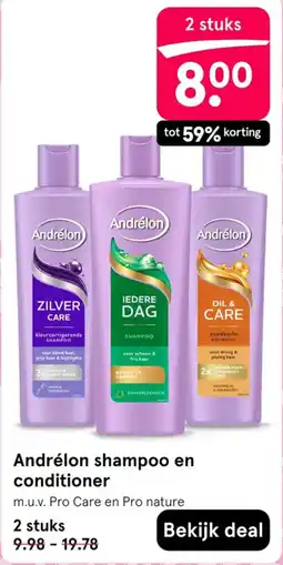 Etos Andrélon shampoo en conditioner aanbieding