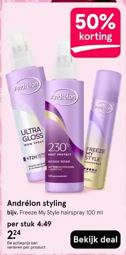 Etos Andrélon styling aanbieding