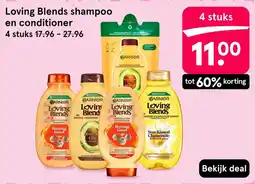 Etos Garnier Loving Blends shampoo en conditioner aanbieding