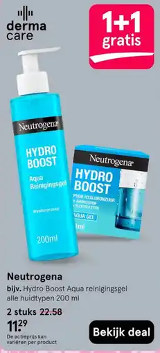 Etos Neutrogena Hydro Boost Aqua reinigingsgel aanbieding