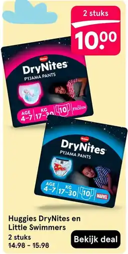 Etos Huggies DryNites en Little Swimmers aanbieding
