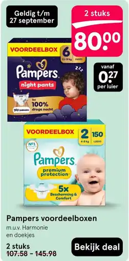 Etos Pampers voordeelboxen aanbieding