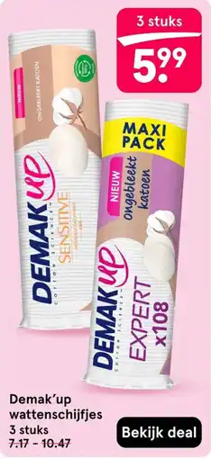 Etos Demak'up wattenschijfjes aanbieding