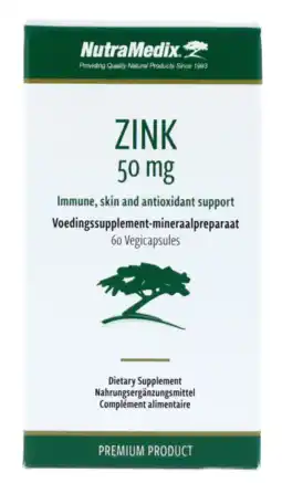 De Online Drogist Nutramedix Nutrimedix Zink Capsules 50MG aanbieding