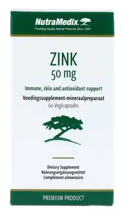 De Online Drogist Nutramedix Nutrimedix Zink Capsules 50MG aanbieding