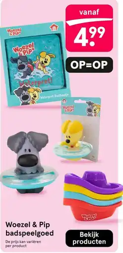 Etos Woezel & Pip badspeelgoed aanbieding