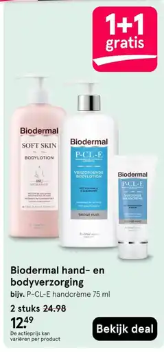 Etos Biodermal hand- en bodyverzorging aanbieding