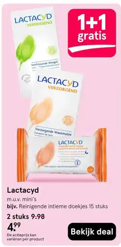 Etos Lactacyd reinigende intieme doekjes aanbieding
